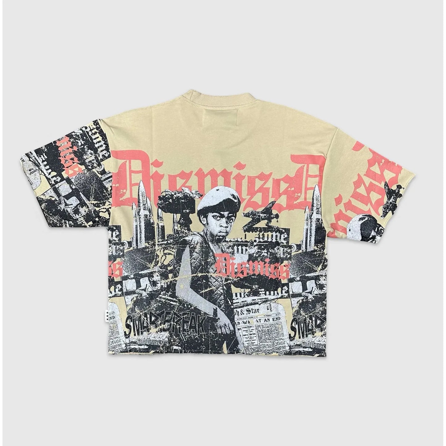 DISMISS CROP 3/4 SLEEVE TEE