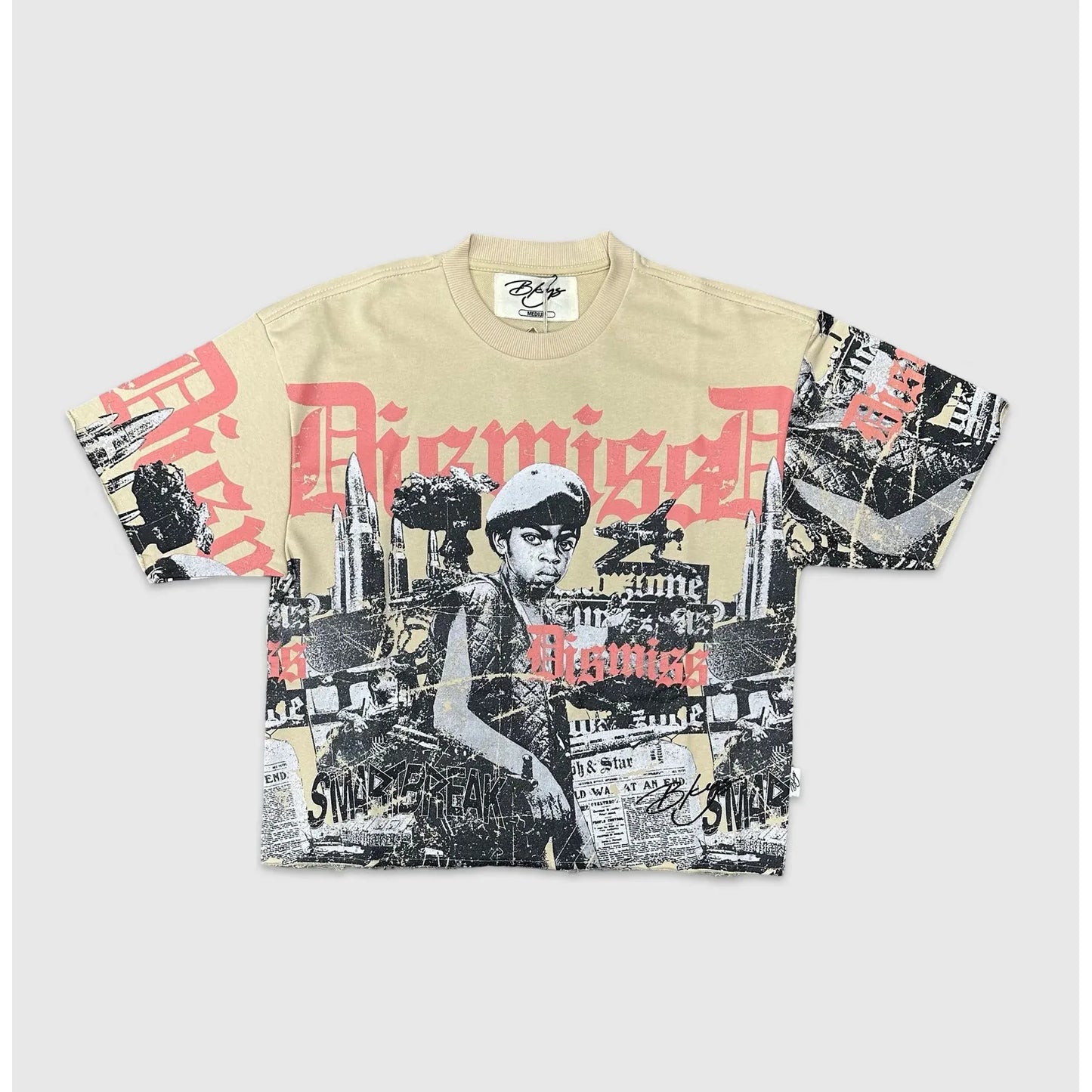 DISMISS CROP 3/4 SLEEVE TEE