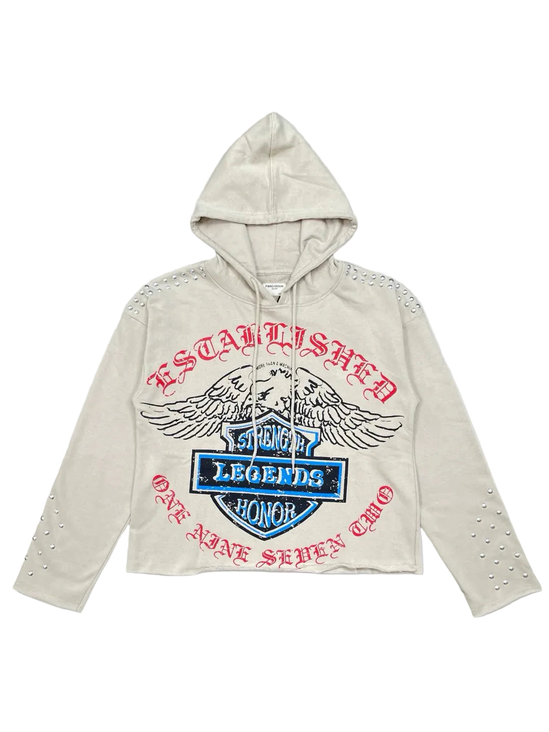 ESTABLISHED STUDDED F/T HOODIE