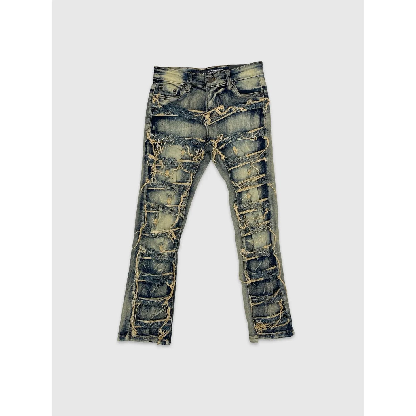 BOY'S RIP & REPAIR STRETCH STACK JEANS